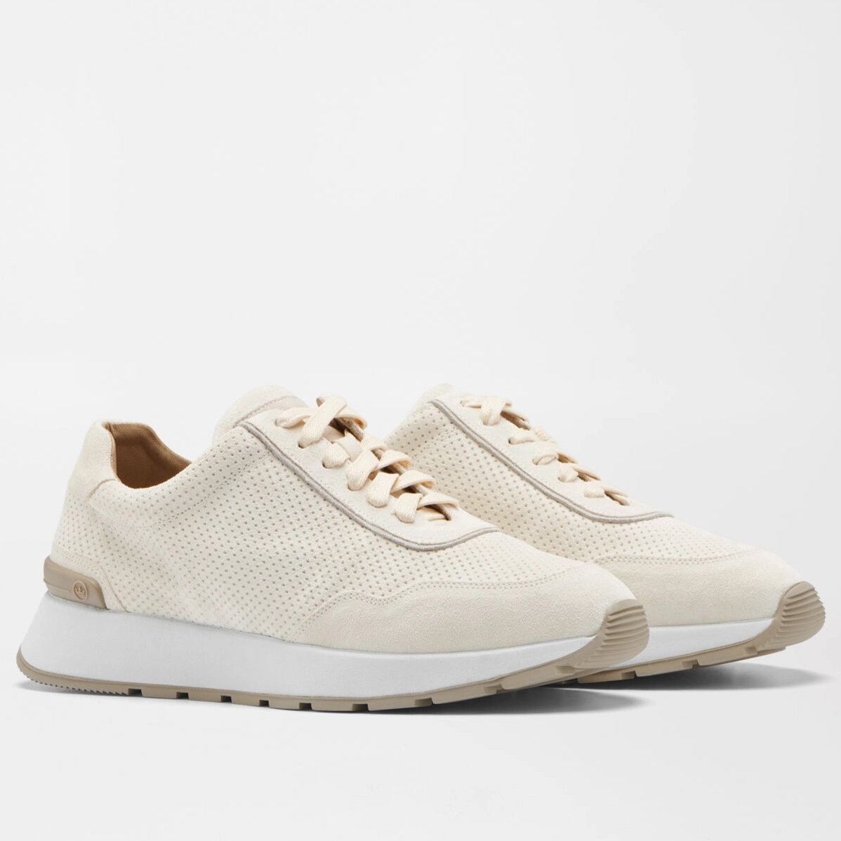 PETER MILLAR Men's Wayfare Runner - IVORY Mens durable golf shoe collection