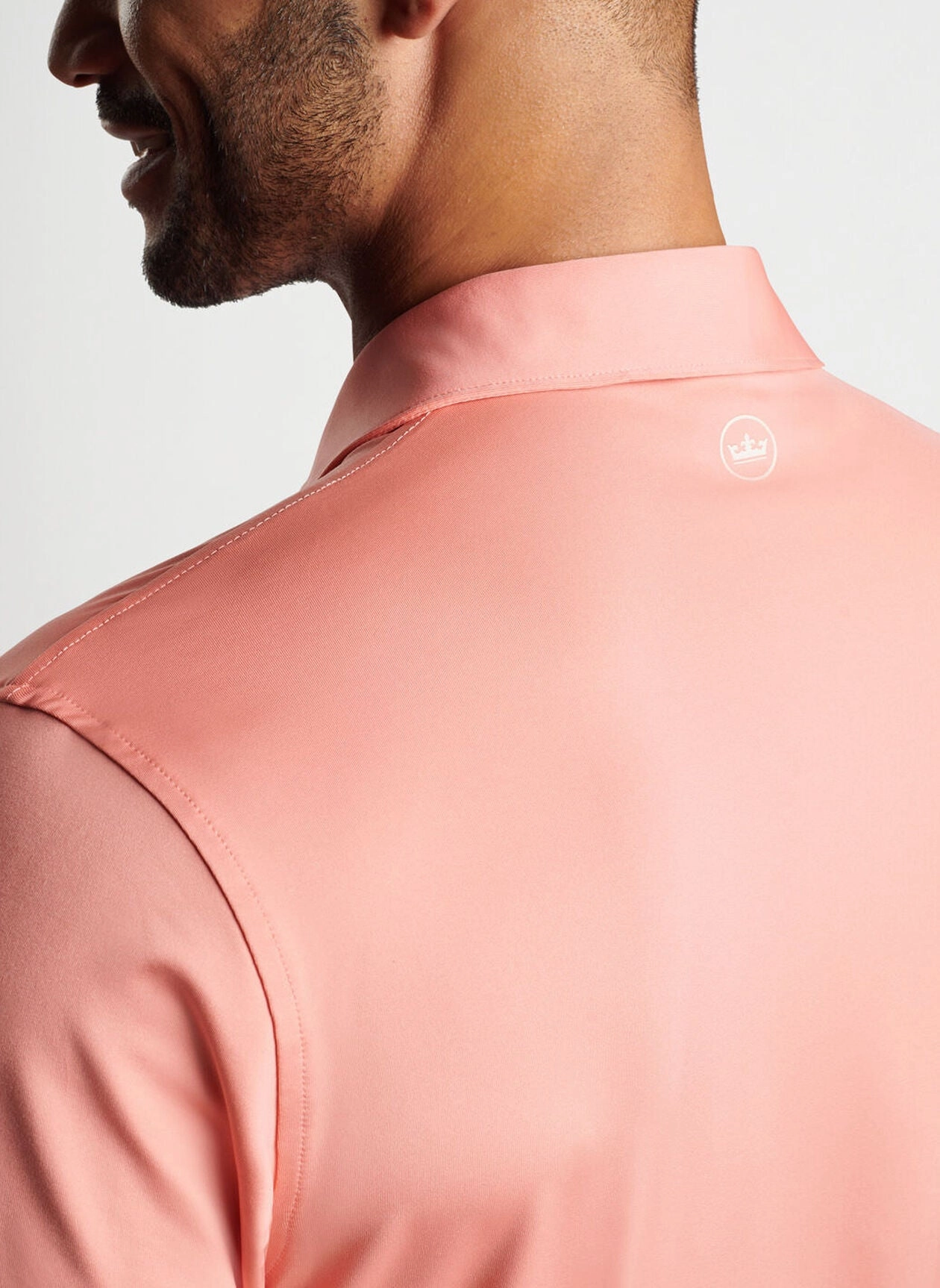 Peter Millar Solid Performance Jersey Polo - Grapefruit Peter Millar Men's Apparel
