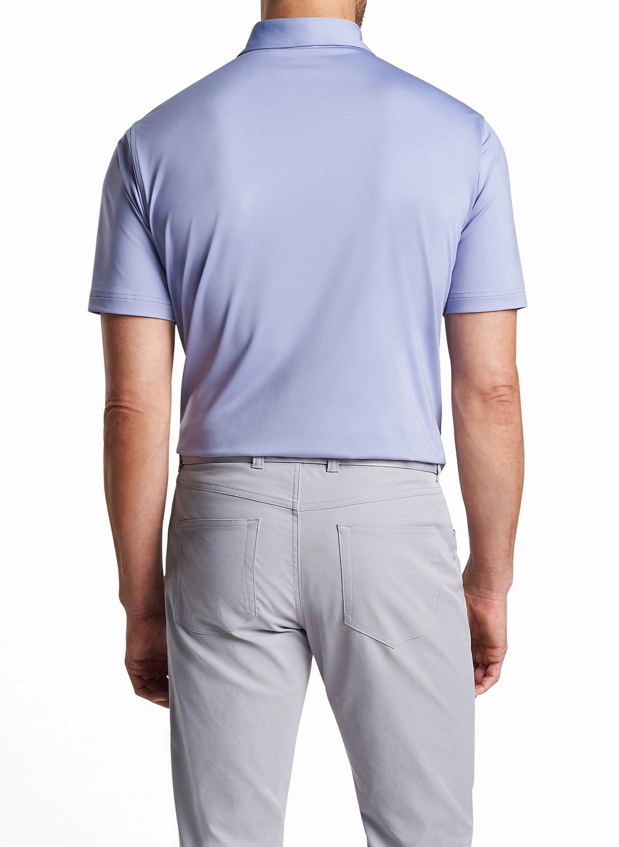 Peter Millar Solid Performance Jersey Polo - Lavender Fog Peter Millar Men's Apparel