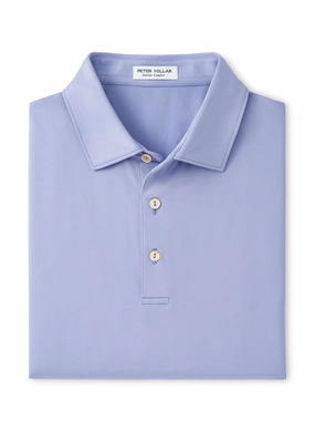 Peter Millar Solid Performance Jersey Polo - Lavender Fog Peter Millar men's luxury apparel