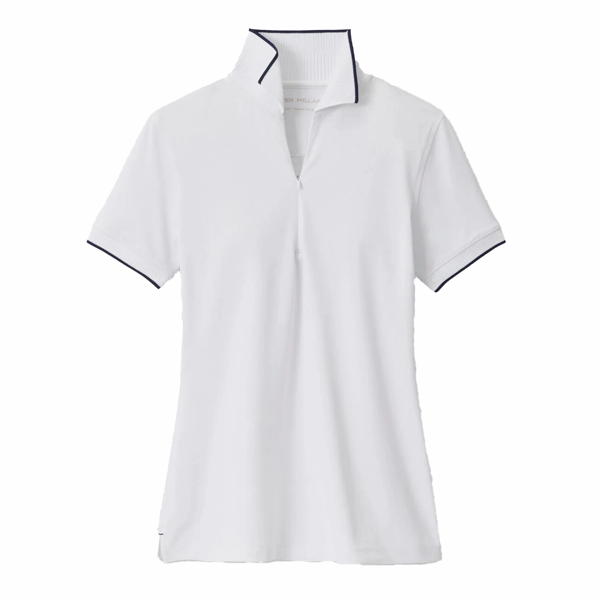 Peter Millar Whitworth Sport Mesh Polo - White/Navy Peter Millar womens apparel