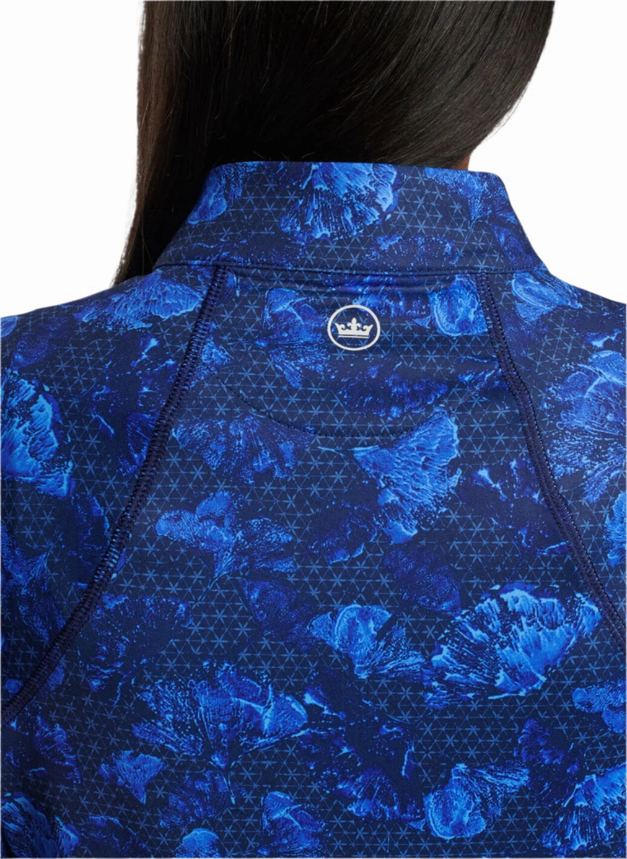Peter Millar Women's Ginko Print Raglan Sleeve Perth Layer - Abaco Blue Peter Millar Women's Fashion