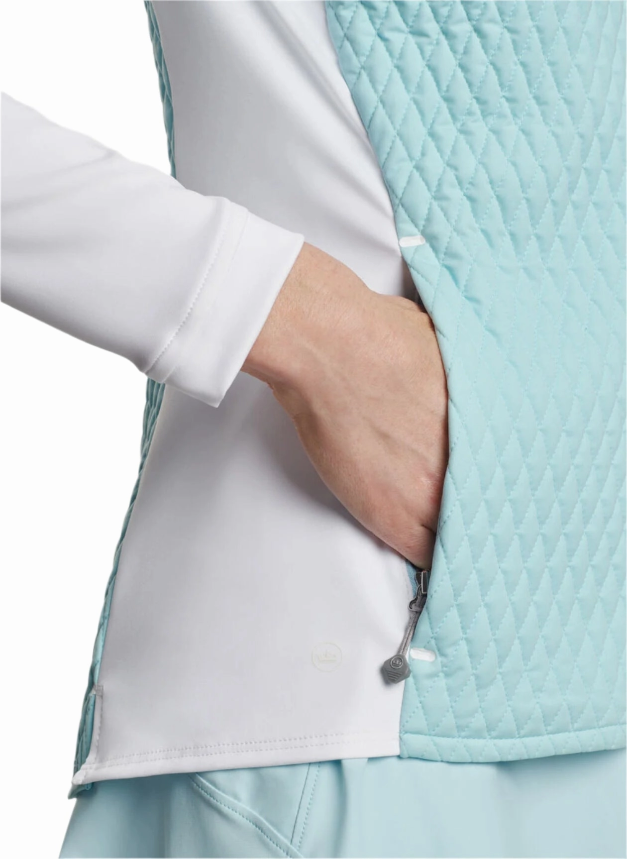 Peter Millar Women's Merge Hybrid Jacket - Blue Spruce/White Peter Millar Women's Fashion