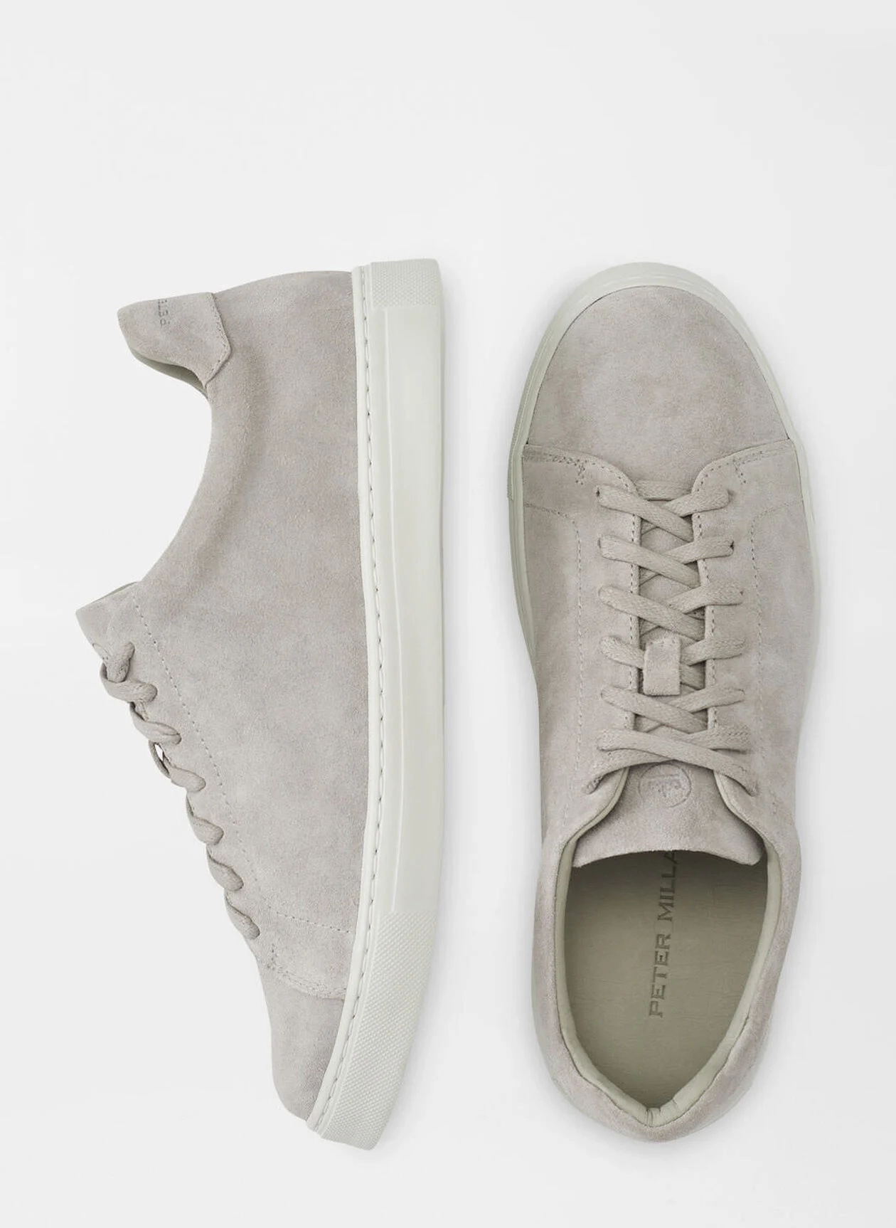 PETER MILLAR Women's Vantage Lite Suede Sneaker - PEARL GREY Peter Millar Apparel for Women