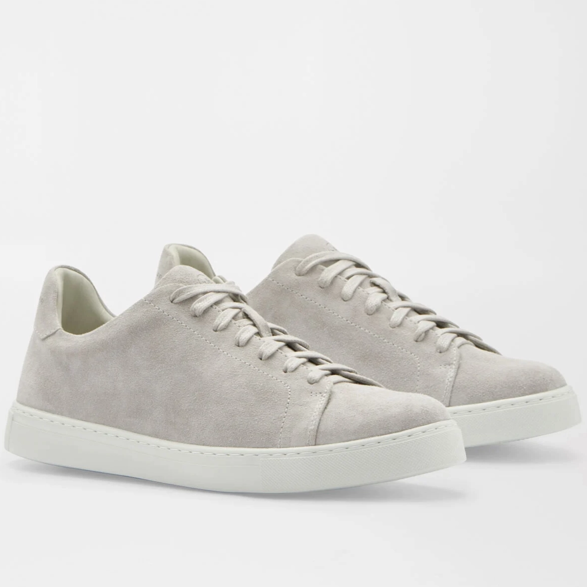 PETER MILLAR Women's Vantage Lite Suede Sneaker - PEARL GREY Peter Millar women's fashion line