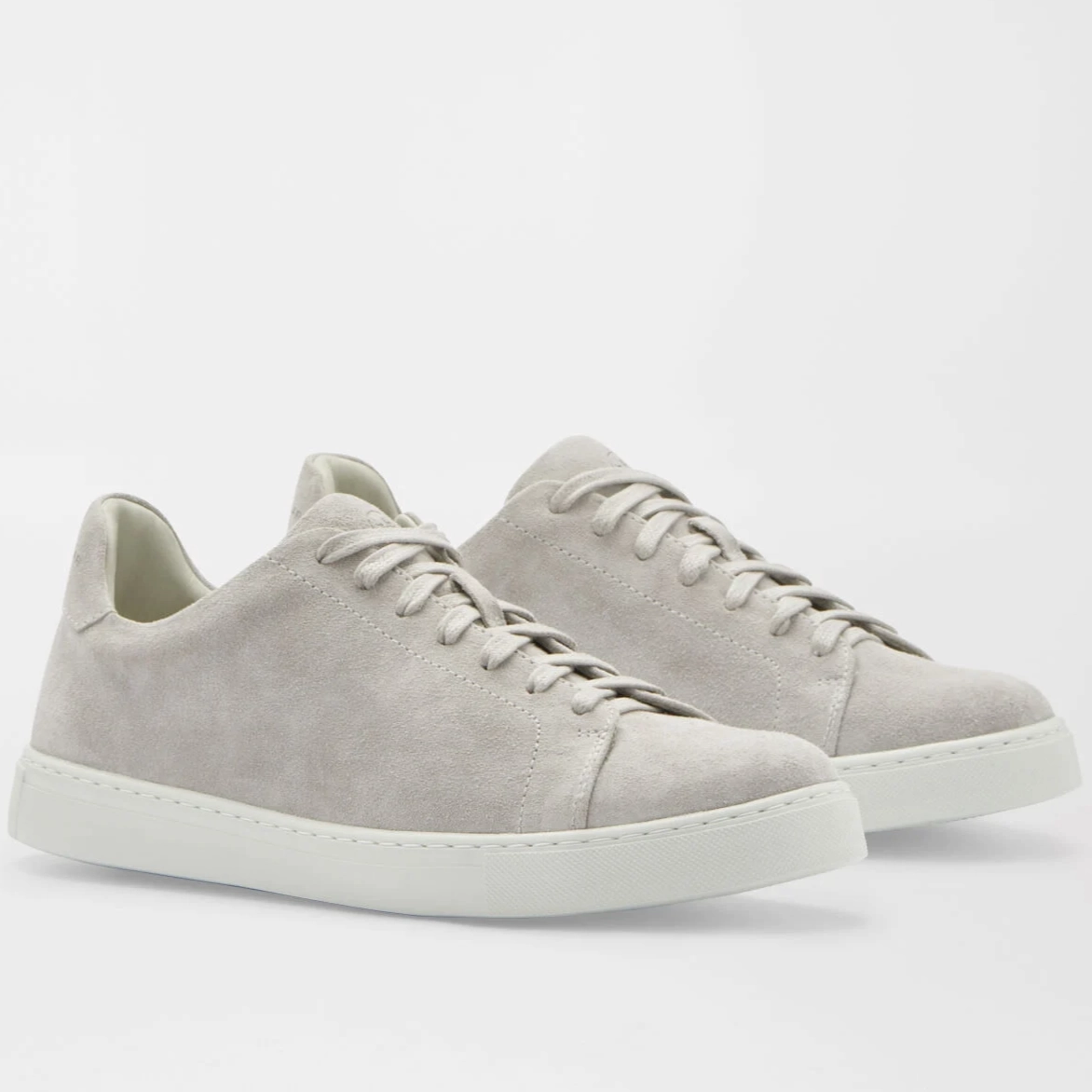 PETER MILLAR Women's Vantage Lite Suede Sneaker - PEARL GREY Womens high-performance golf shoes