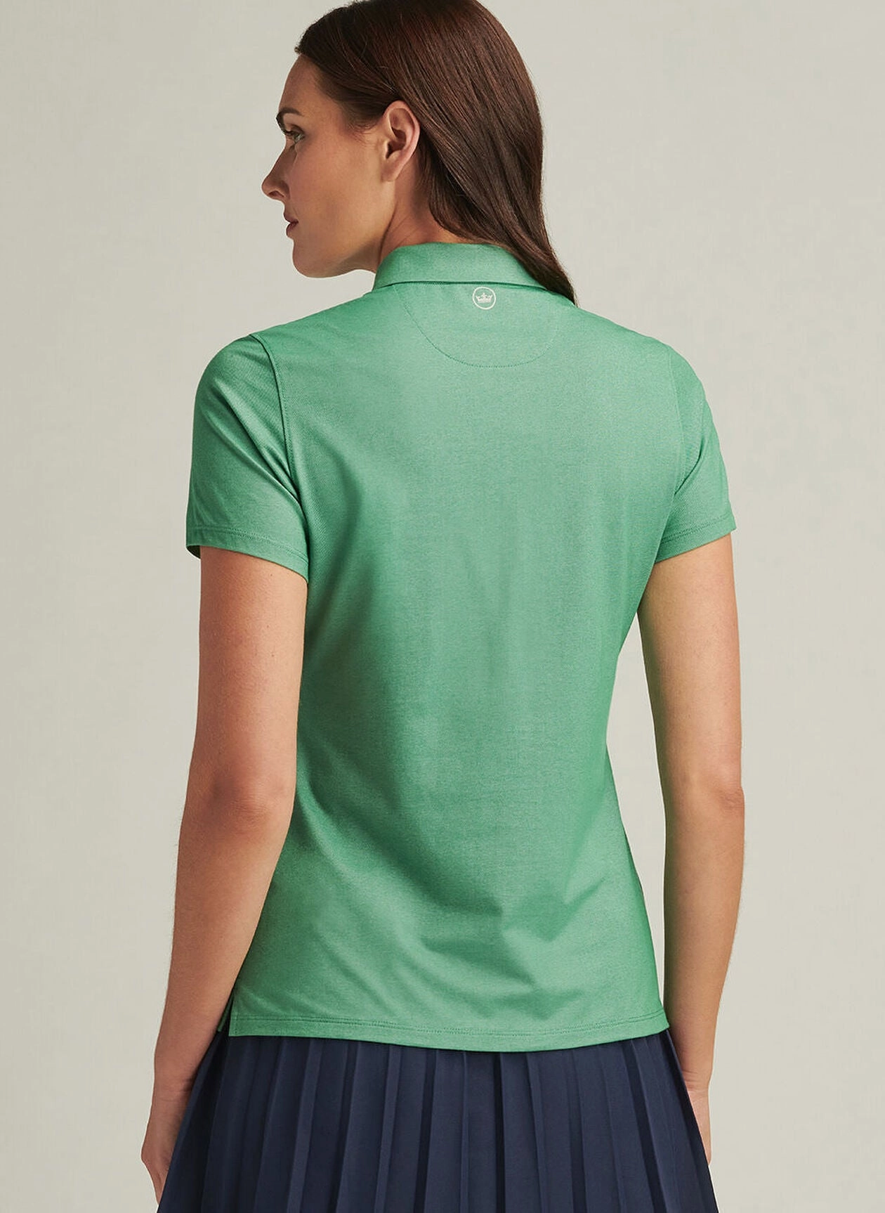 Peter Millar Womens Albatross Short-Sleeve Polo - Field Green Peter Millar Apparel for Women