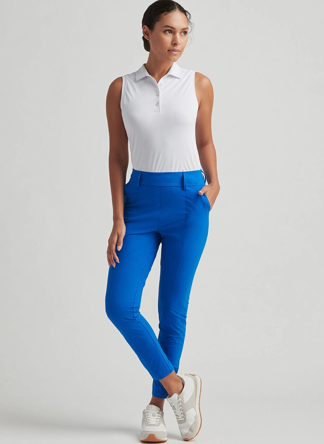 Peter Millar Womens Bingham High Stretch Ankle Pant - Sapphire Peter Millar Apparel for Women