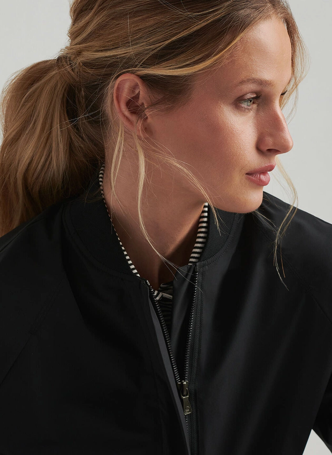 Peter Millar Womens Ceres Blouson Zip Jacket - Black Peter Millar Apparel for Women