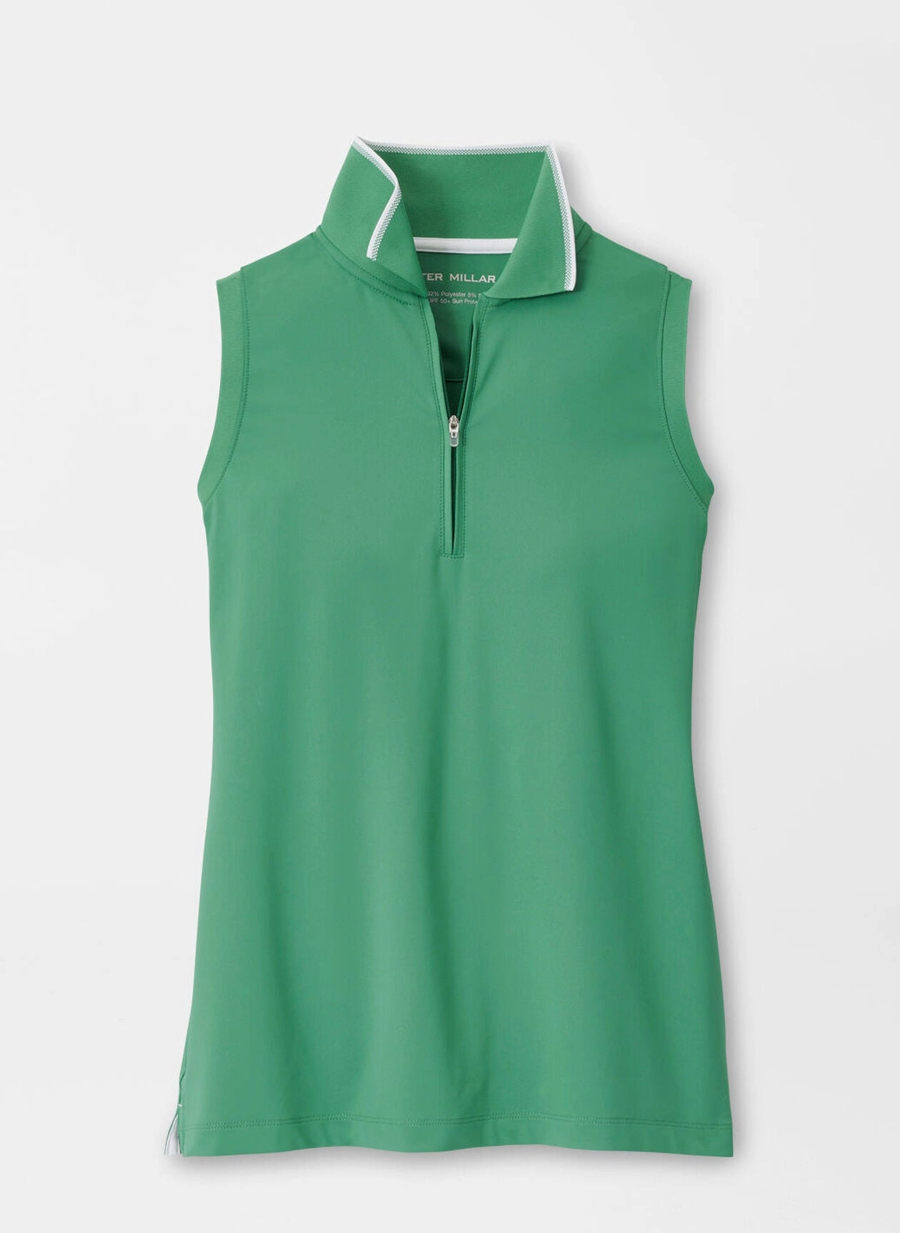 Peter Millar Womens Chrissie Sleeveless Polo - Field Green White Peter Millar women's fashion line