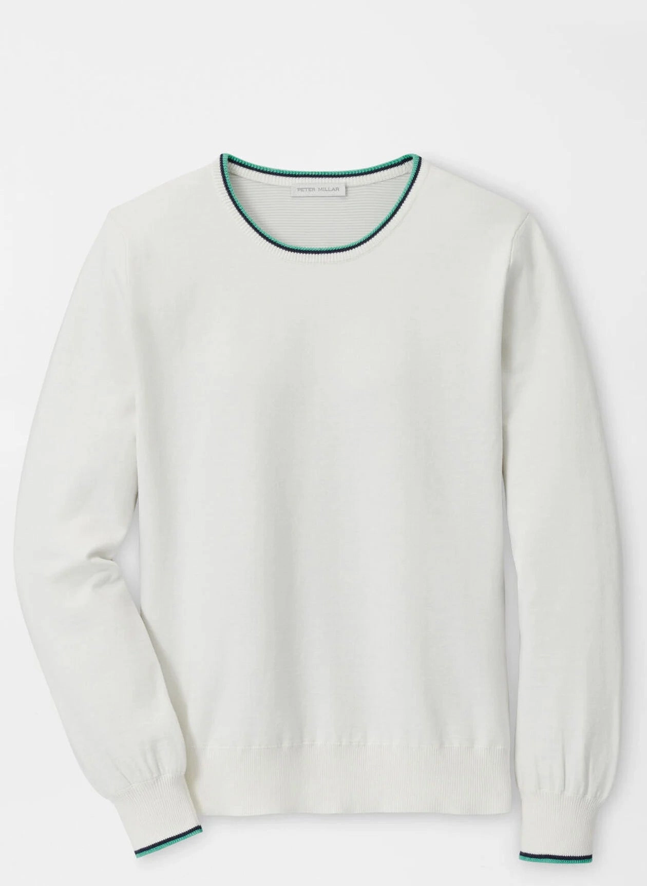 Peter Millar Womens Coolspun Cotton Crewneck - White Peter Millar women's fashion line