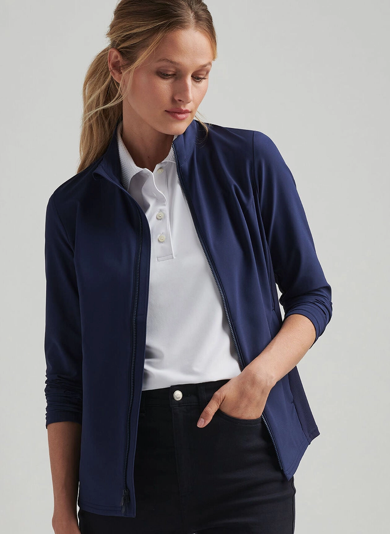 Peter Millar Womens Dunes Jacket - Navy Peter Millar Apparel for Women