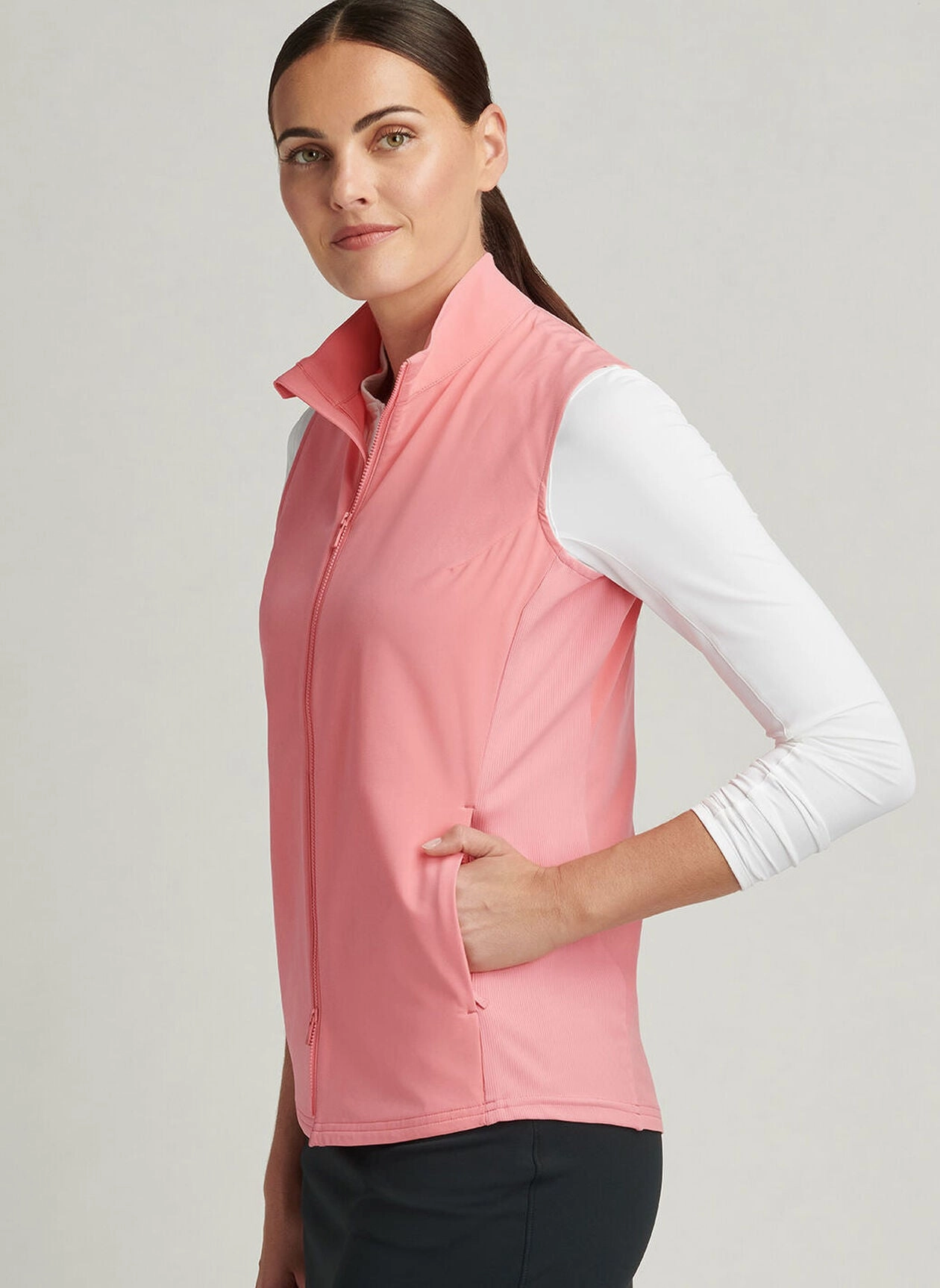 Peter Millar Womens Dunes Vest - Coral Reef Peter Millar Apparel for Women