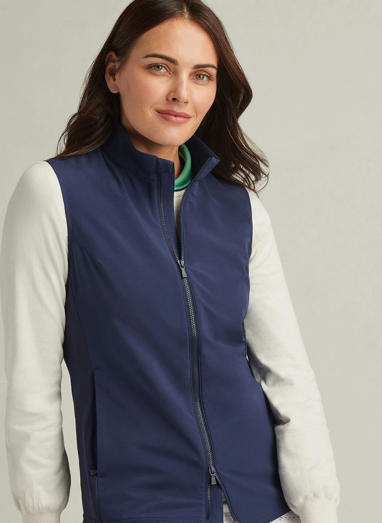 Peter Millar Womens Dunes Vest - Navy Peter Millar Apparel for Women