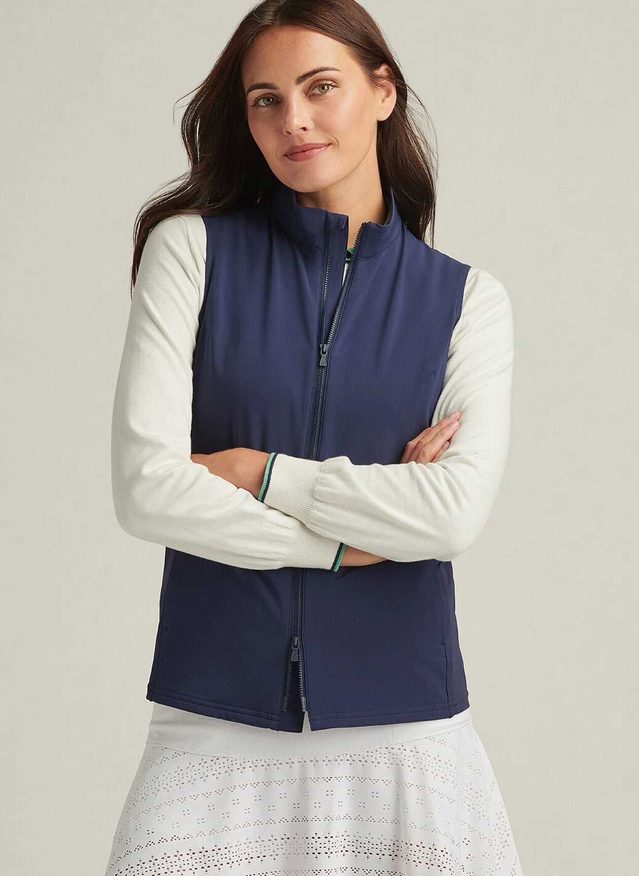 Peter Millar Womens Dunes Vest - Navy Peter Millar Apparel for Women