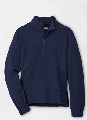 Peter Millar Womens Flora Knit Half-Zip Pullover - Navy Peter Millar women's fashion line