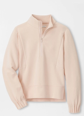 Peter Millar Womens Flora Knit Half-Zip Pullover - Rosewater Peter Millar women's fashion line
