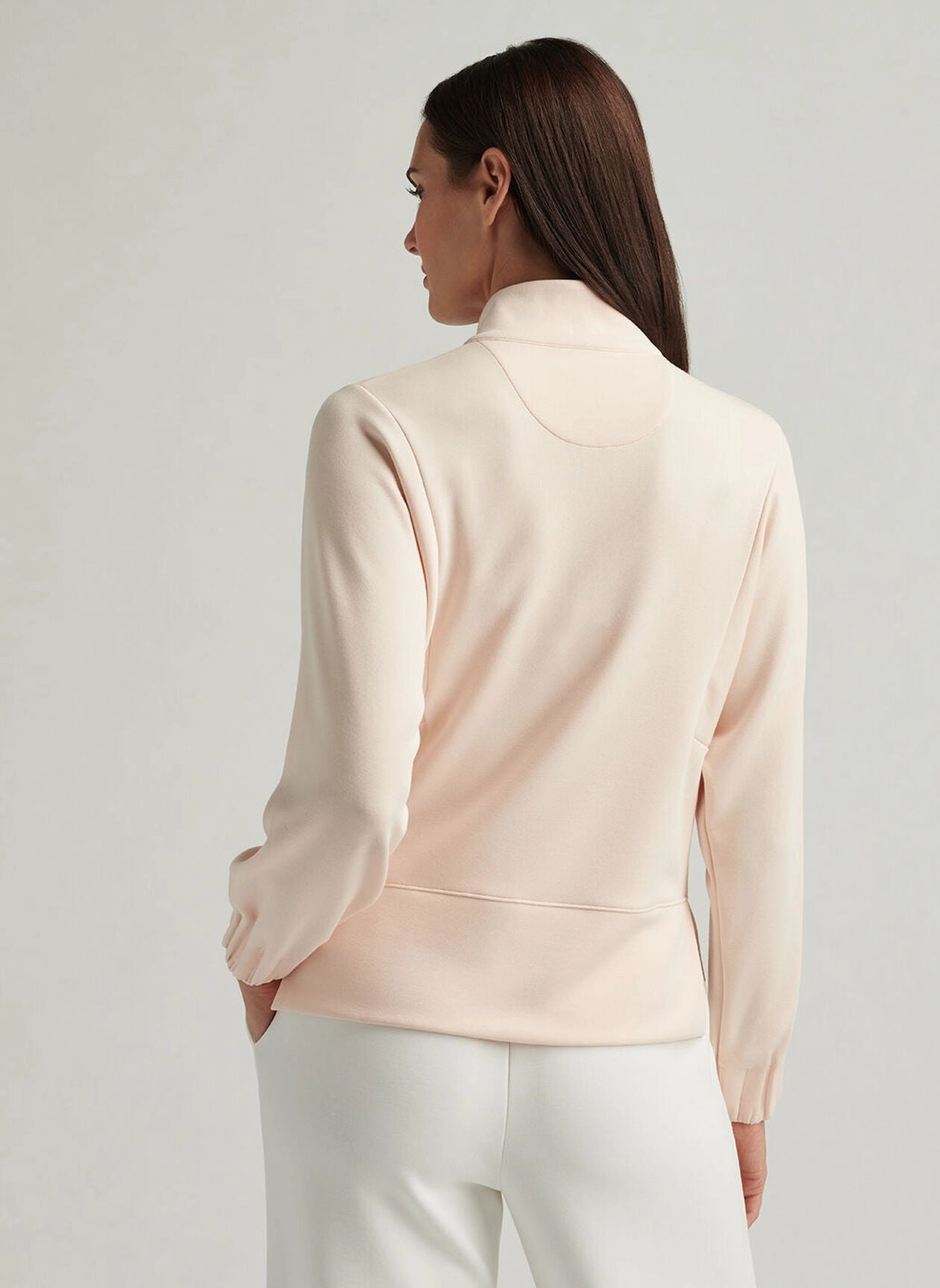 Peter Millar Womens Flora Knit Half-Zip Pullover - Rosewater Peter Millar Apparel for Women