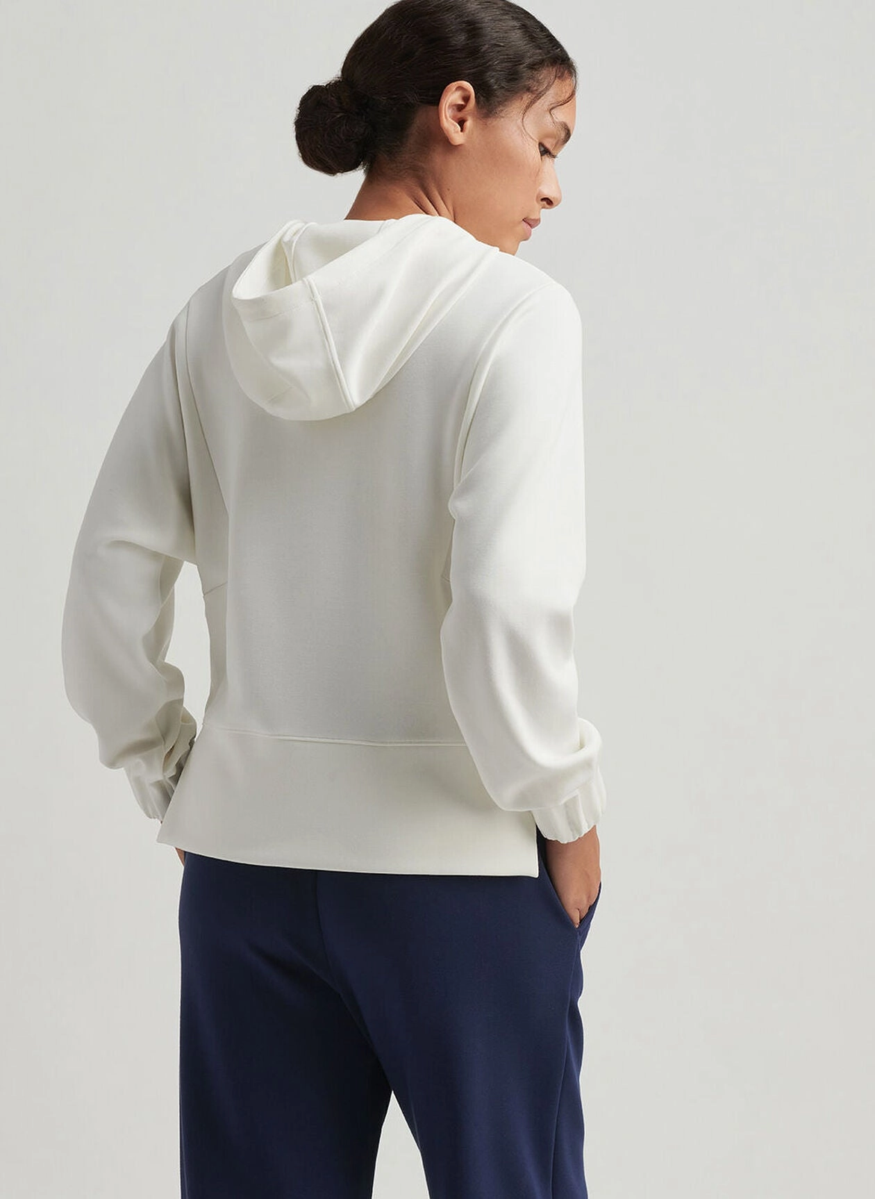 Peter Millar Womens Flora Knit Hoodie - Soft White Peter Millar Apparel for Women