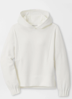 Peter Millar Womens Flora Knit Hoodie - Soft White Peter Millar women's fashion line