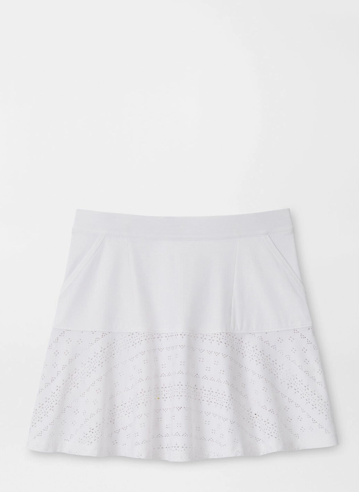 Peter Millar Womens Francoise Eyelet Skort - White Peter Millar women's fashion line