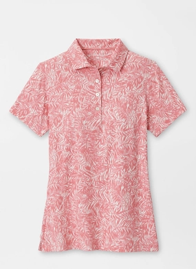 Peter Millar Womens Island Time Short-Sleeve Button Polo - Coral Reef Peter Millar women's fashion line