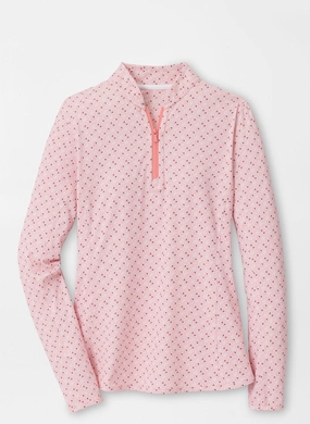 Peter Millar Womens Just A Splash Lightweight Zip Sun Shirt - Multi Peter Millar women's fashion line