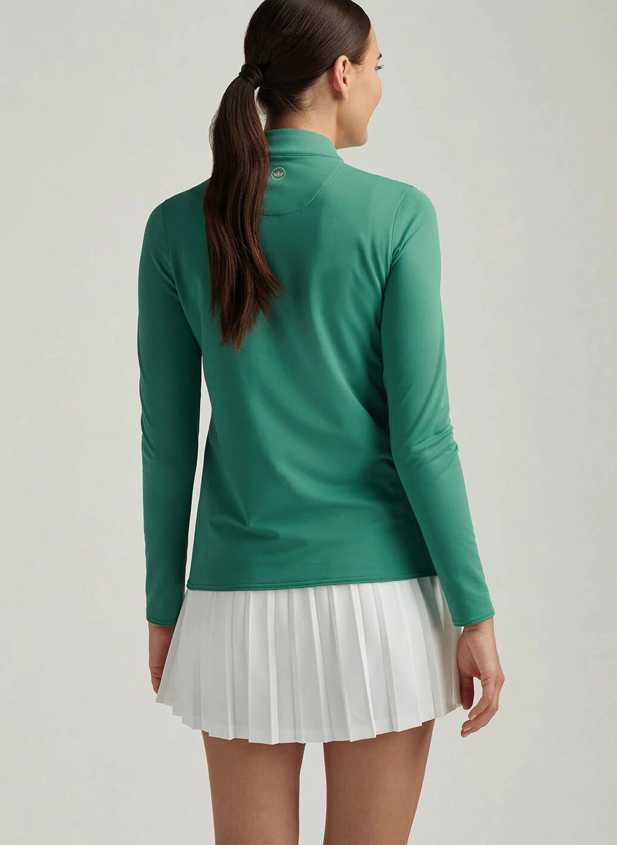 Peter Millar Womens Katy Full-Zip Layer - Field Green Peter Millar Apparel for Women