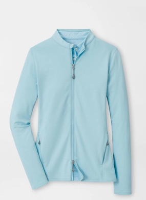 Peter Millar Womens Katy Full-Zip Layer - Skylight Peter Millar women's fashion line