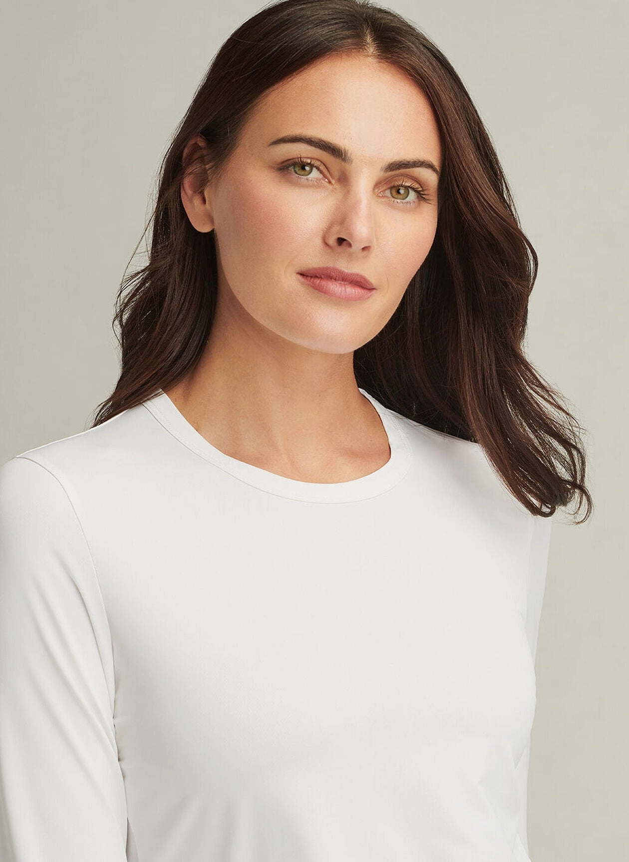 Peter Millar Womens Lightweight Long-Sleeve Sun Tee - White Peter Millar Apparel for Women
