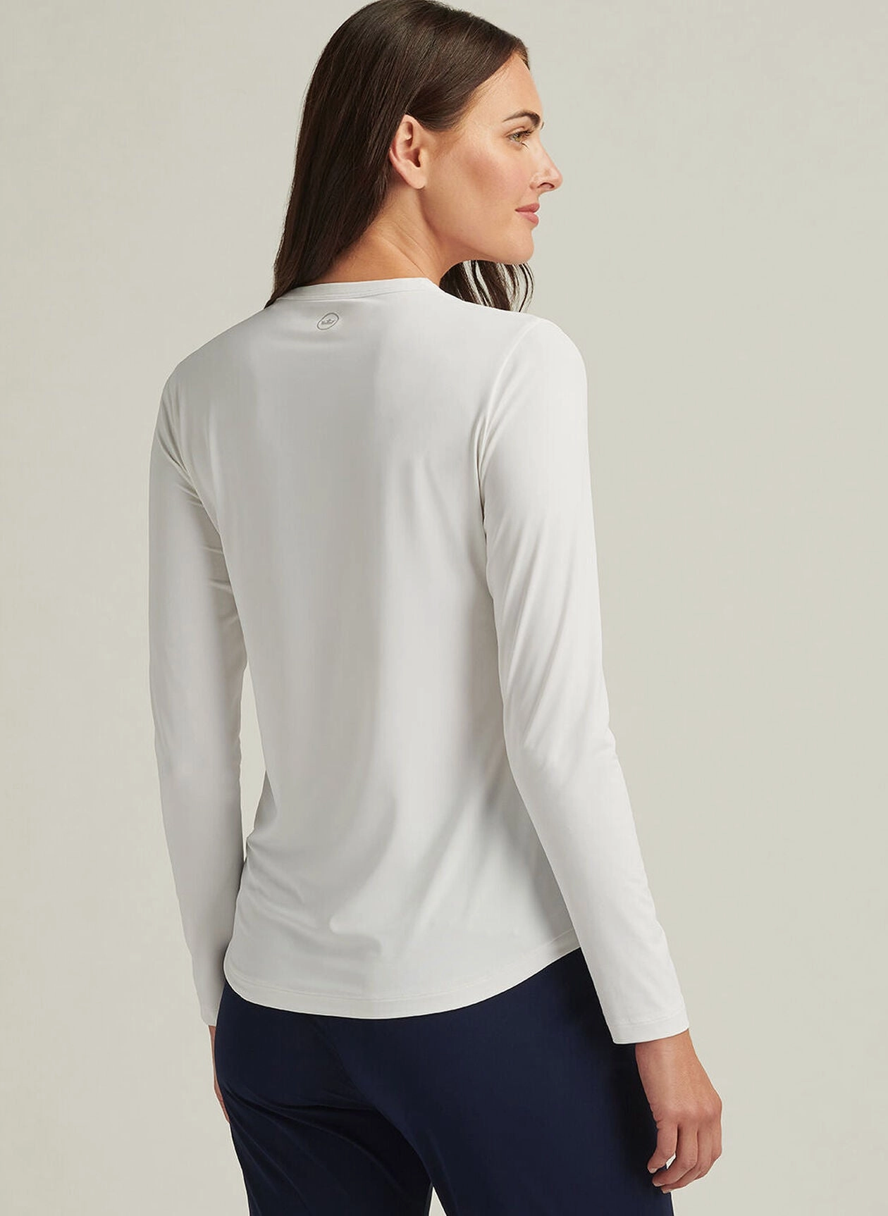 Peter Millar Womens Lightweight Long-Sleeve Sun Tee - White Peter Millar Apparel for Women