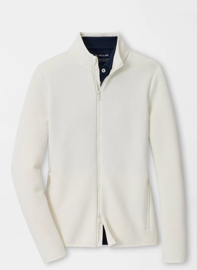 Peter Millar Womens Lumi-Knit Midweight Full-Zip - Ivory Peter Millar women's fashion line