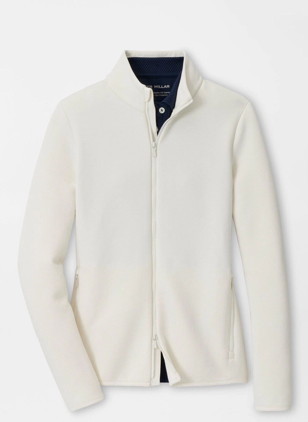 Peter Millar Womens Lumi-Knit Midweight Full-Zip - Ivory Peter Millar women's fashion line