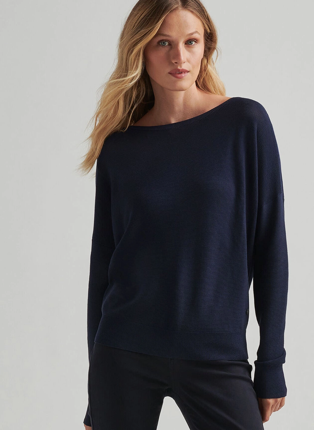 Peter Millar Womens Milla Button Back Cardigan - Navy Peter Millar Apparel for Women