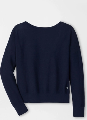 Peter Millar Womens Milla Button Back Cardigan - Navy Peter Millar women's fashion line