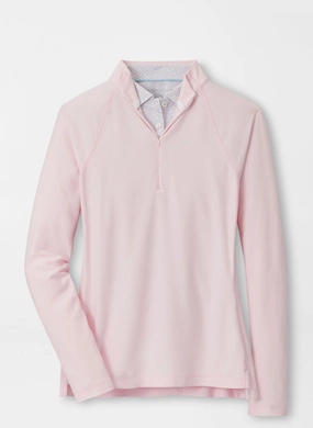 Peter Millar Womens Mlange Raglan-Sleeve Perth Layer - Pearl Pink Peter Millar women's fashion line