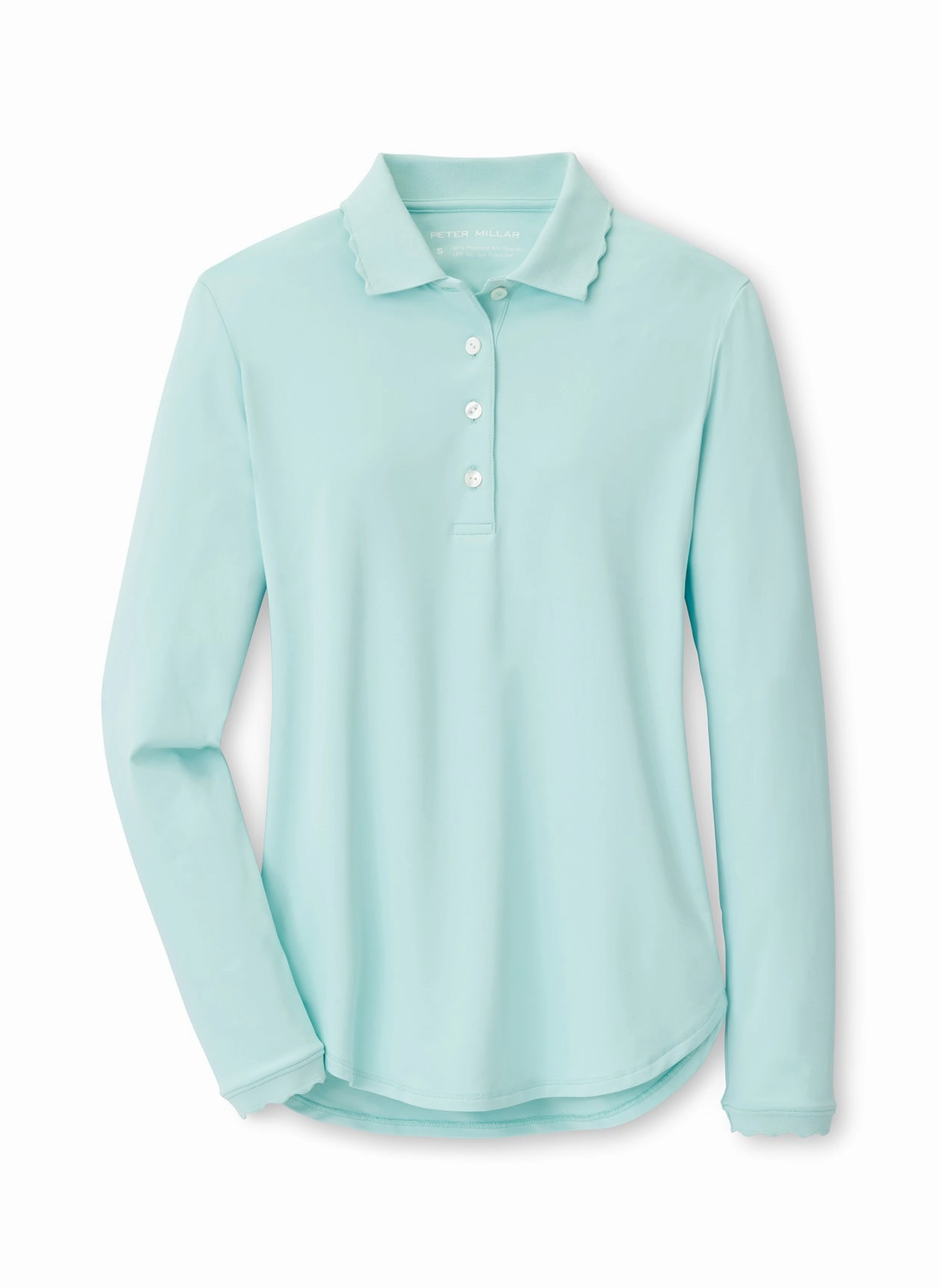 Peter Millar Womens Opal Long Sleeve Stretch Jersey Polo Peter Millar women's fashion line