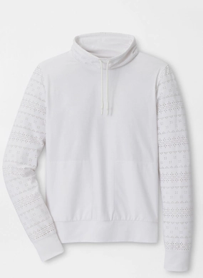Peter Millar Womens Open Knit Pullover - White Peter Millar women's fashion line