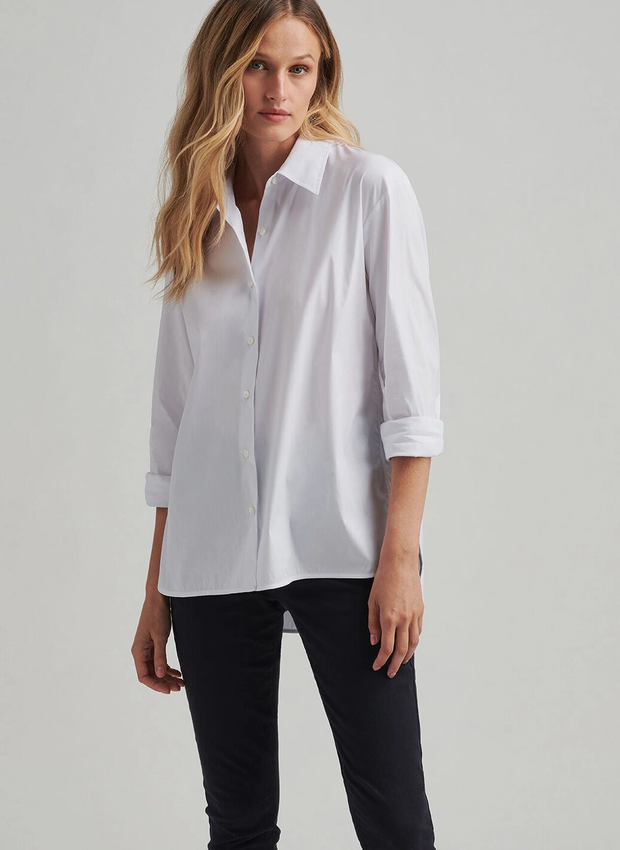 Peter Millar Womens Smith Stretch Button Up Blouse - White Peter Millar Apparel for Women