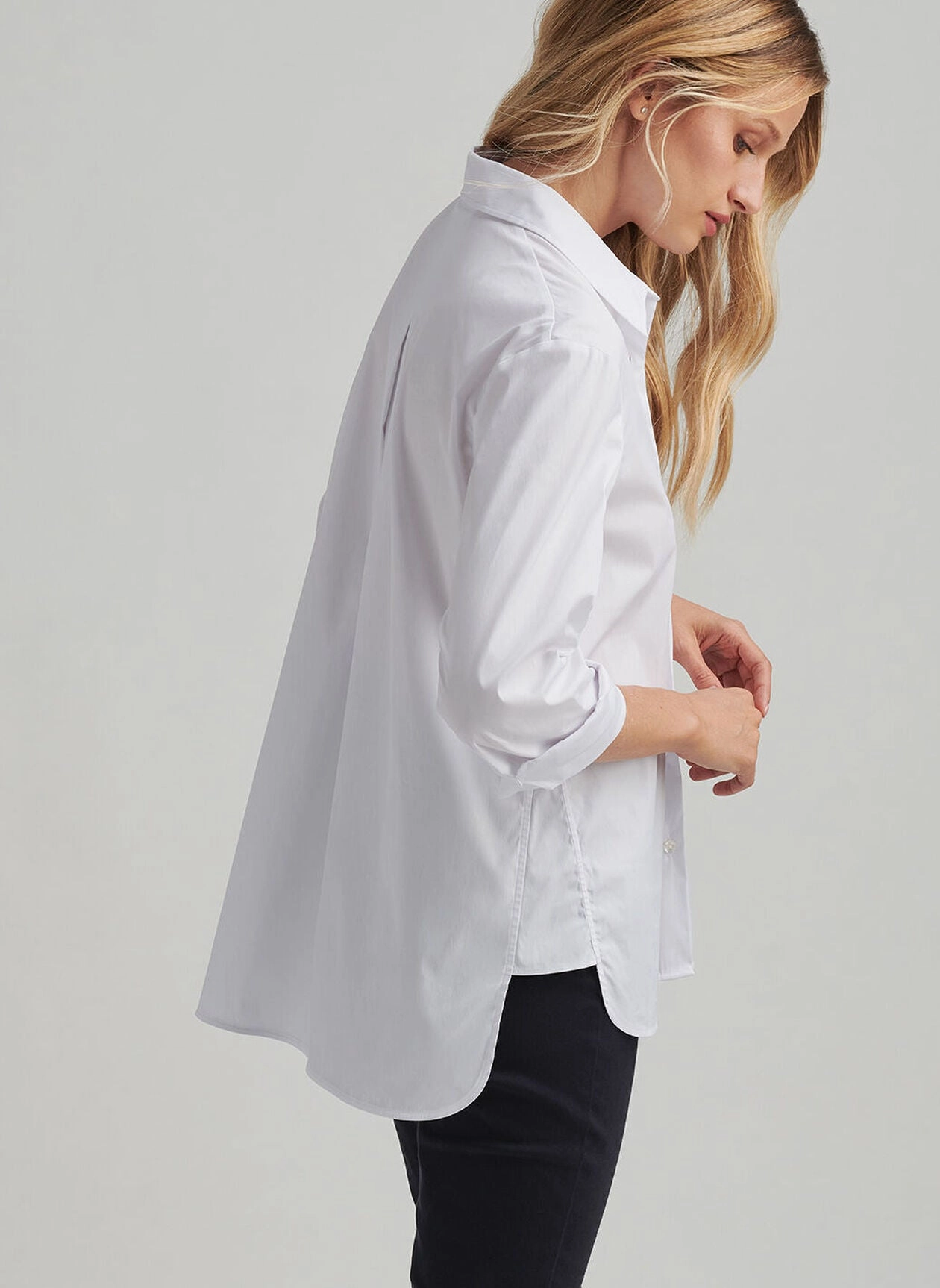 Peter Millar Womens Smith Stretch Button Up Blouse - White Peter Millar Apparel for Women