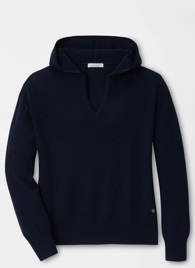 Peter Millar Womens Summer Cashmere Hoodie - Navy Peter Millar women's fashion line