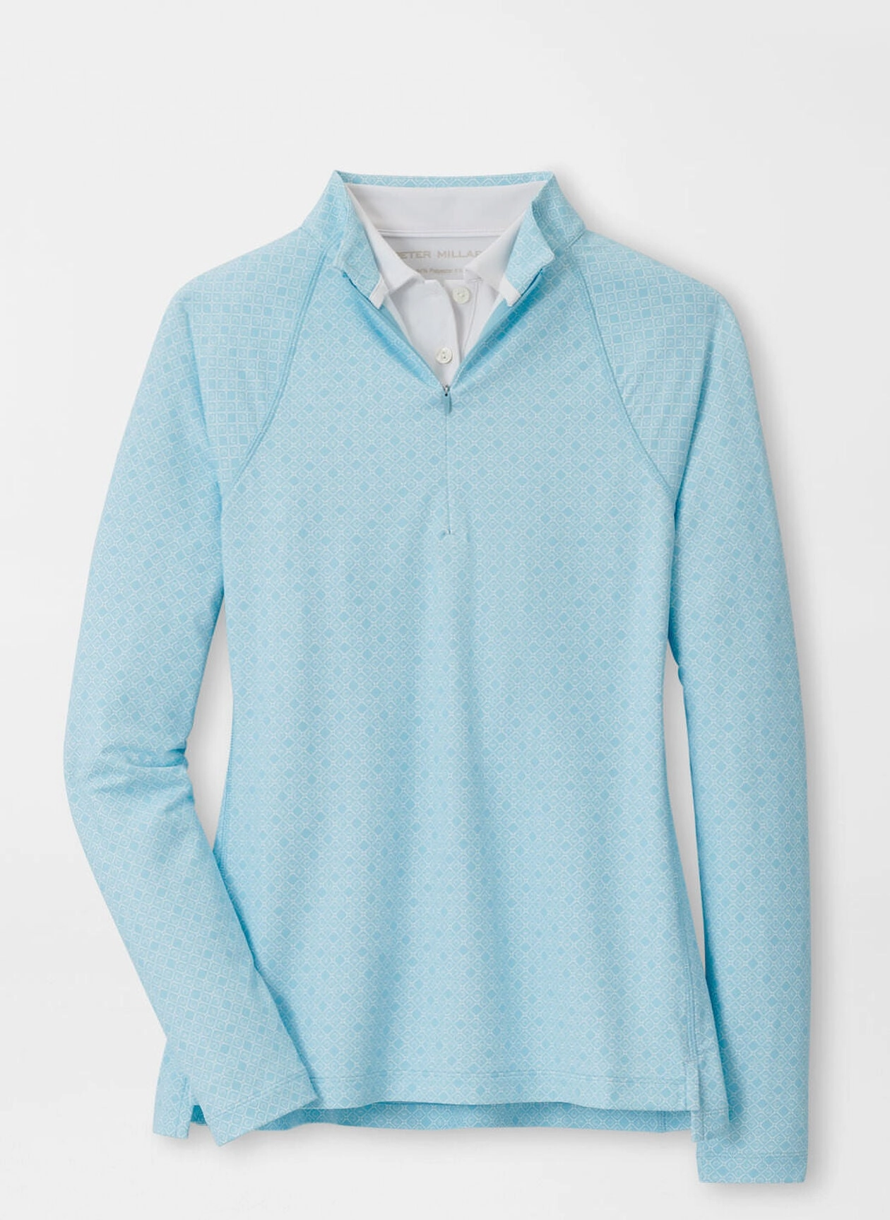 Peter Millar Womens Tee Box Raglan Sleeve Perth Layer - Skylight Peter Millar women's fashion line
