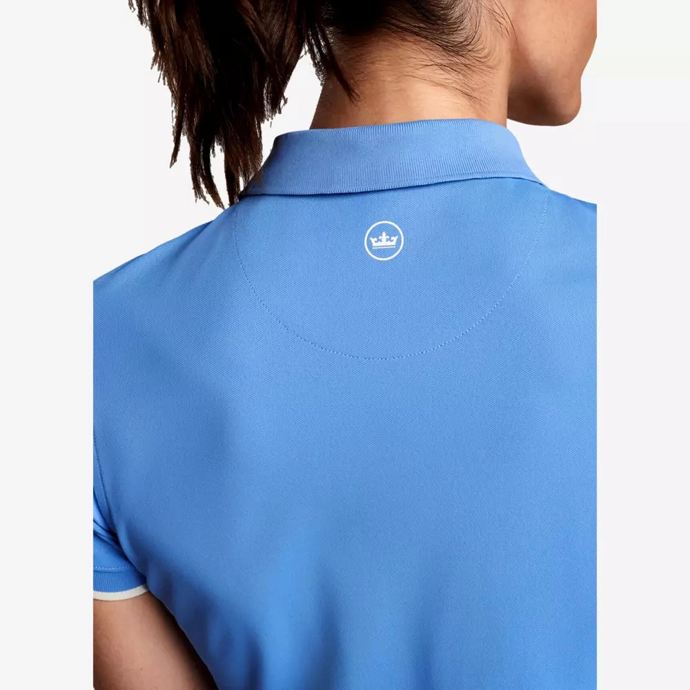 Peter Millar Womens Whitworth Sport Mesh Short Sleeve Polo - Bonnet Peter Millar Apparel for Women