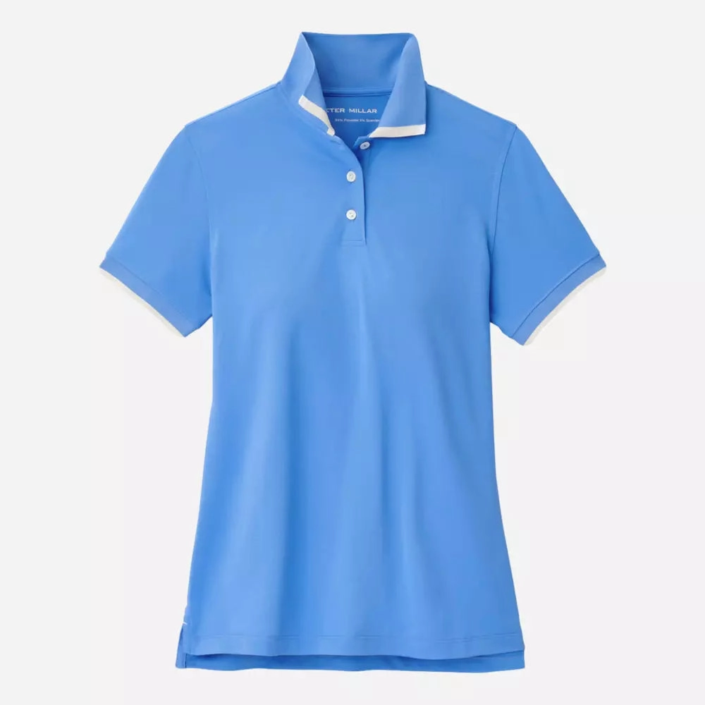 Peter Millar Womens Whitworth Sport Mesh Short Sleeve Polo - Bonnet Peter Millar women's fashion line