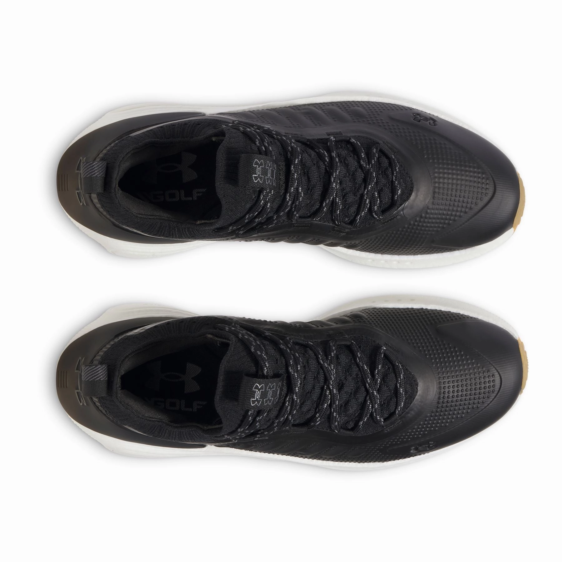 Phantom Fore Golf Shoes Black/Metallic Gun Metal Under Armour Men's Golf Shoes