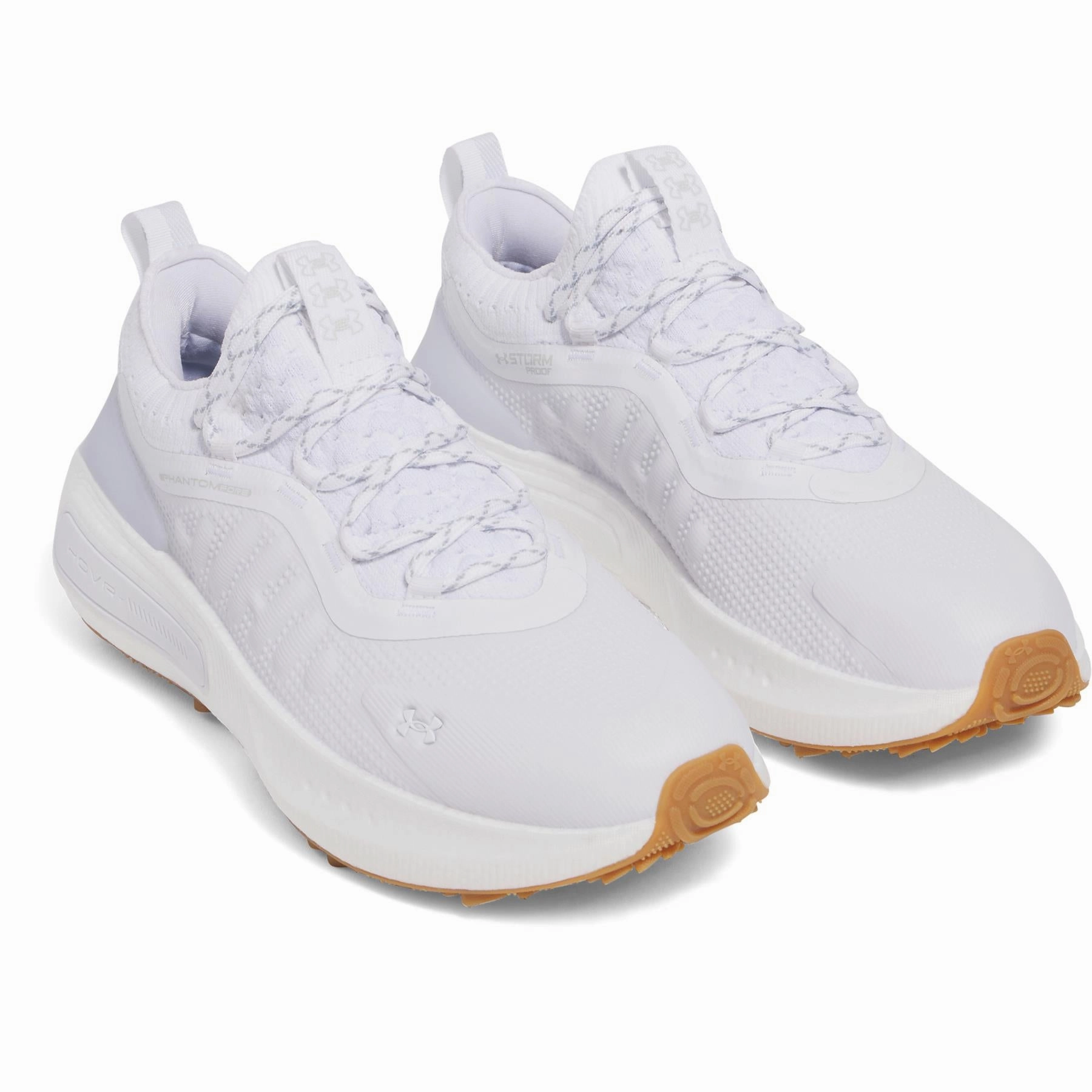 Phantom Fore Golf Shoes White/Halo Grey Under Armour Men's Golf Shoes