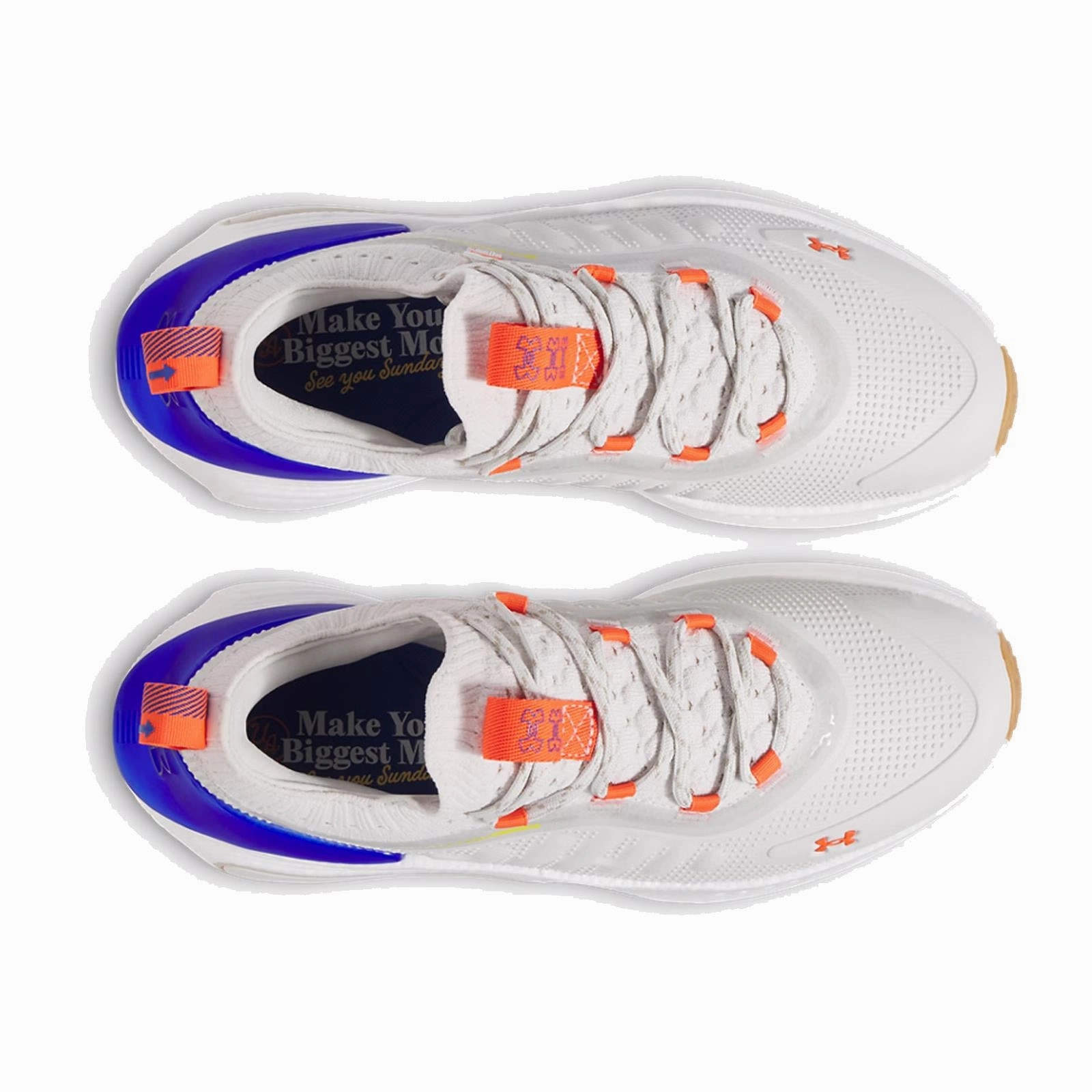 Phantom Fore Moving Day Golf Shoes White Clay/Stone/Royal Under Armour Men's Golf Shoes