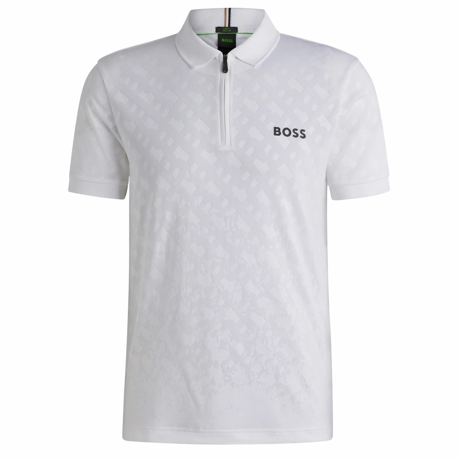 Philix TOC Jacquard Polo White Boss Men's Fashion