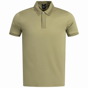 Phillipson 199 Polo Medium Green Boss men's fashion and office attire