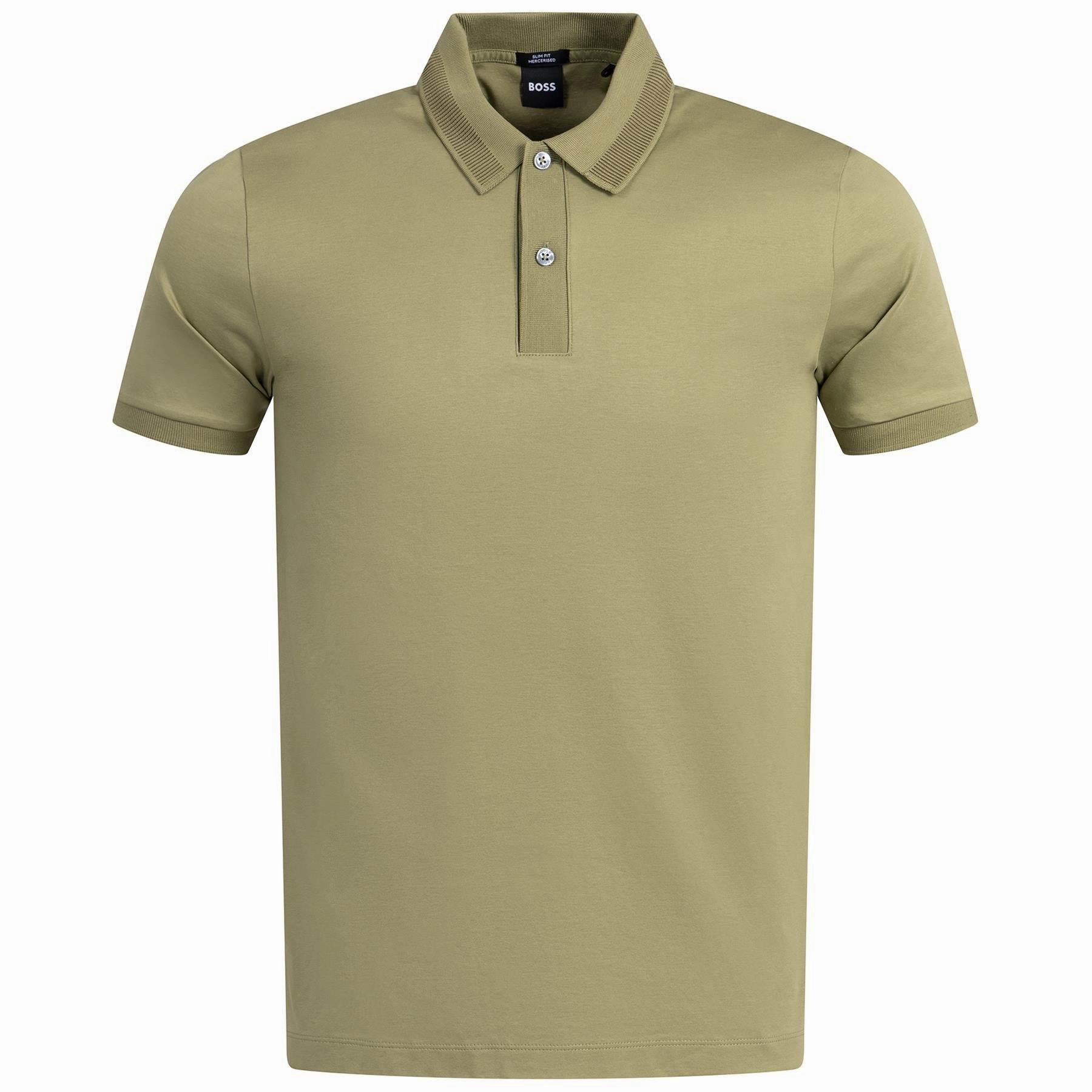 Phillipson 199 Polo Medium Green Boss men's fashion and office attire